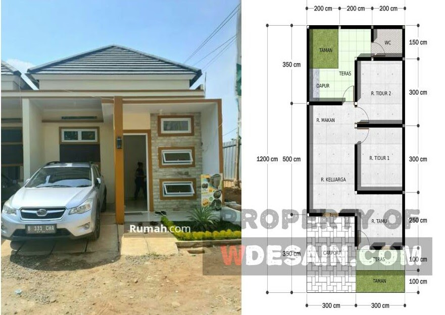 Detail Gambar Denah Rumah Minimalis Sederhana Satu Lantai Nomer 15