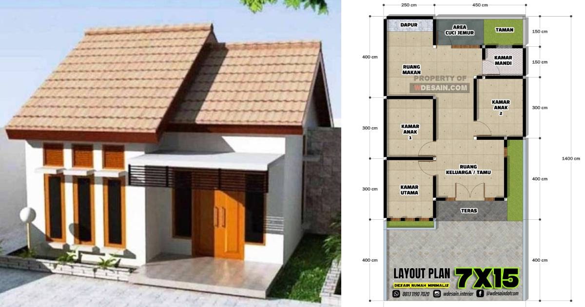 Detail Gambar Denah Rumah Sangat Sederhana Nomer 17