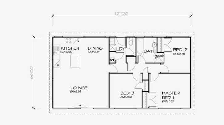 Detail Gambar Denah Rumah Sangat Sederhana Nomer 39