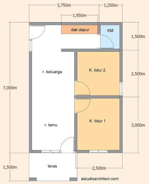 Detail Gambar Denah Rumah Sederhana Nomer 15