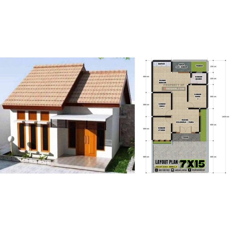 Detail Gambar Denah Rumah Sederhana Nomer 33