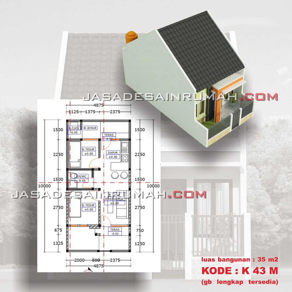 Detail Gambar Denah Rumah Sederhana Nomer 40