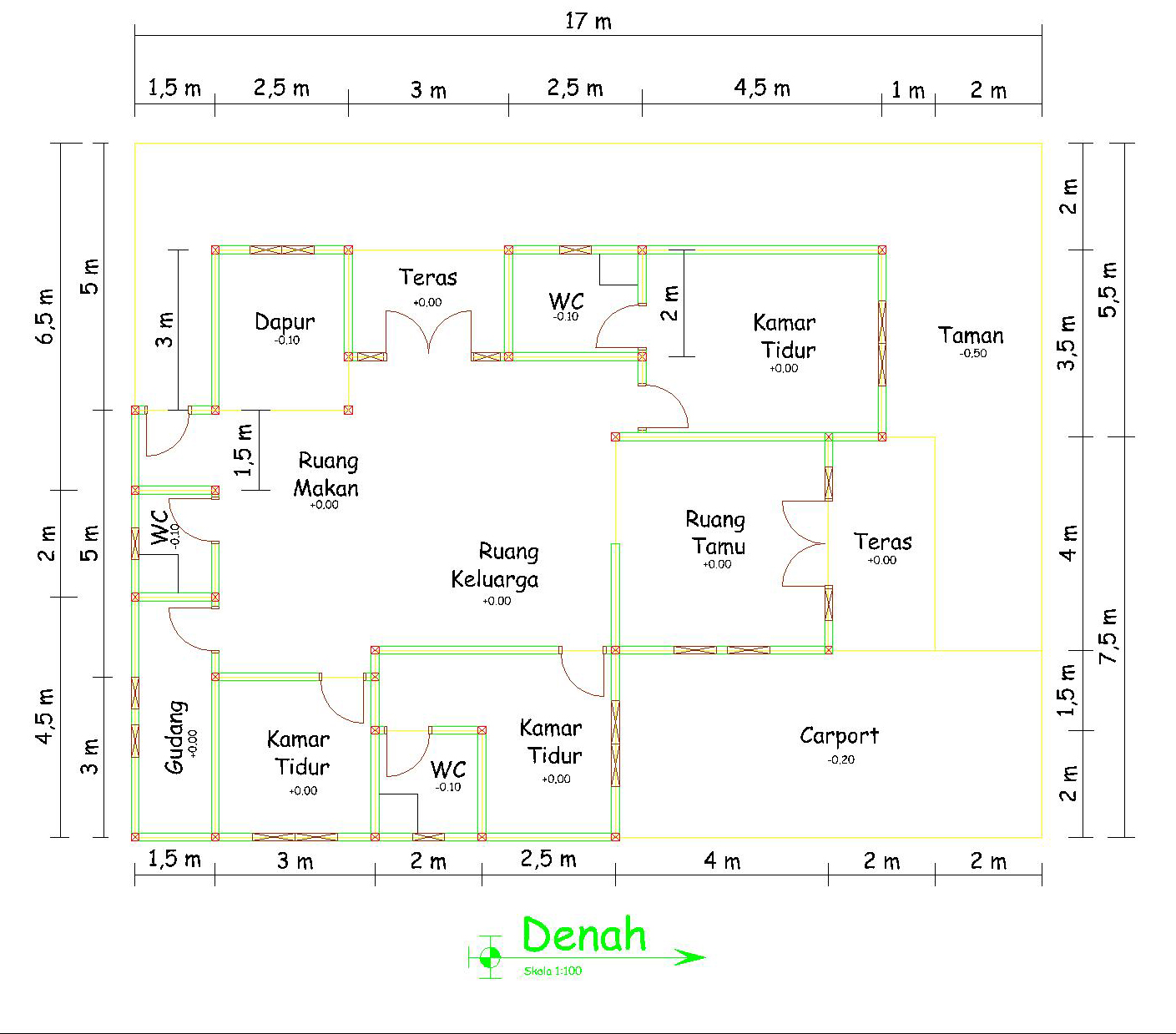 Detail Gambar Denah Rumah Sederhana Nomer 44