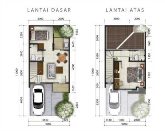 Detail Gambar Denah Rumah Type 100 Tidak Tingkat Nomer 33