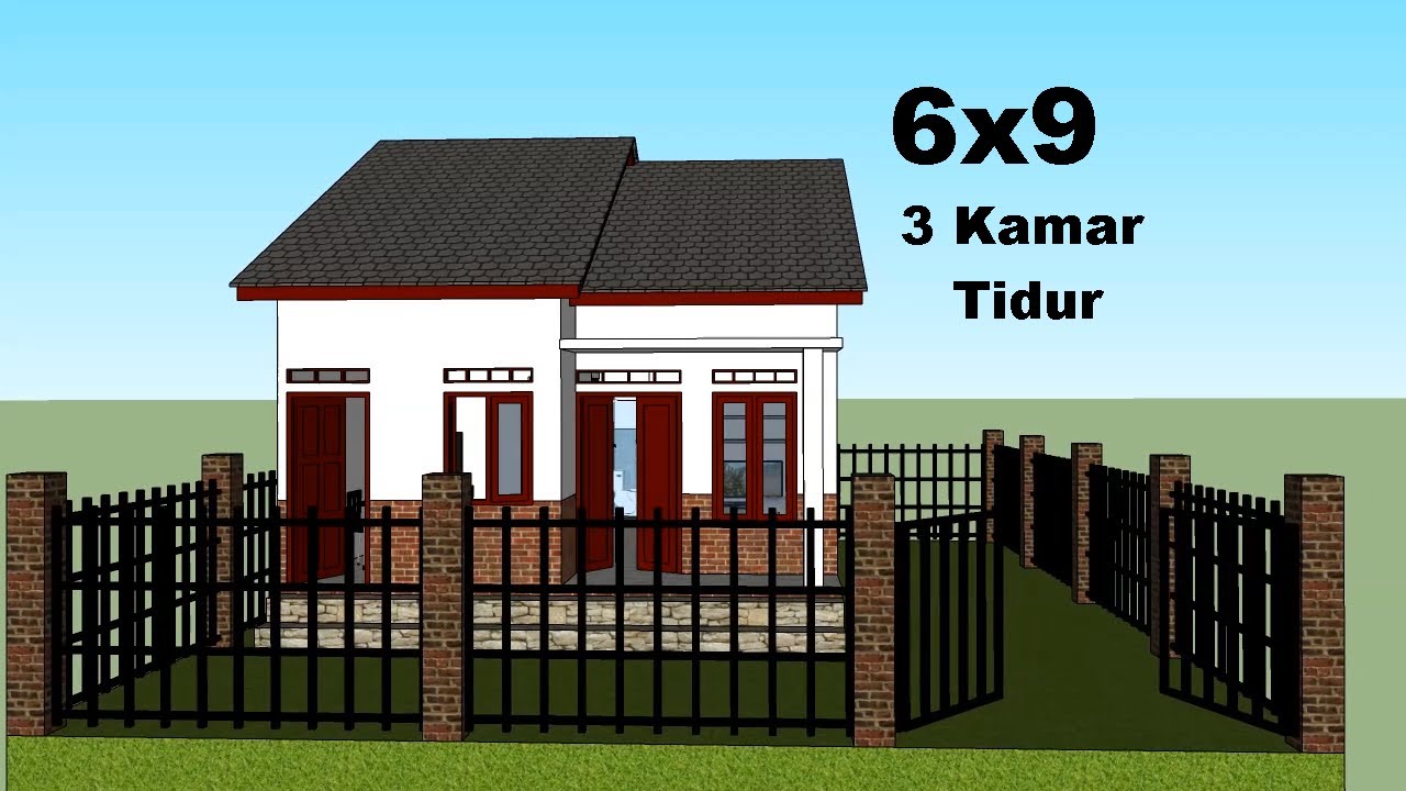 Detail Gambar Denah Rumah Ukur 6x9 Kmr 3 Nomer 22