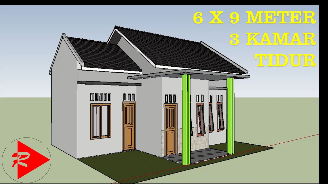 Detail Gambar Denah Rumah Ukur 6x9 Kmr 3 Nomer 5