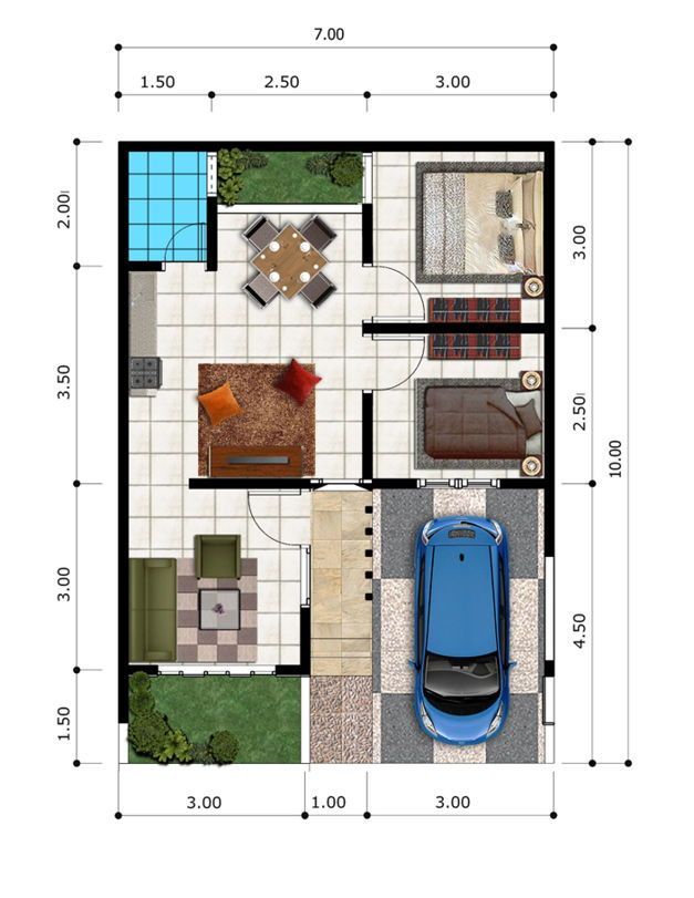 Detail Gambar Denah Rumah Yang Tananhnya Tdk Simetris Nomer 7