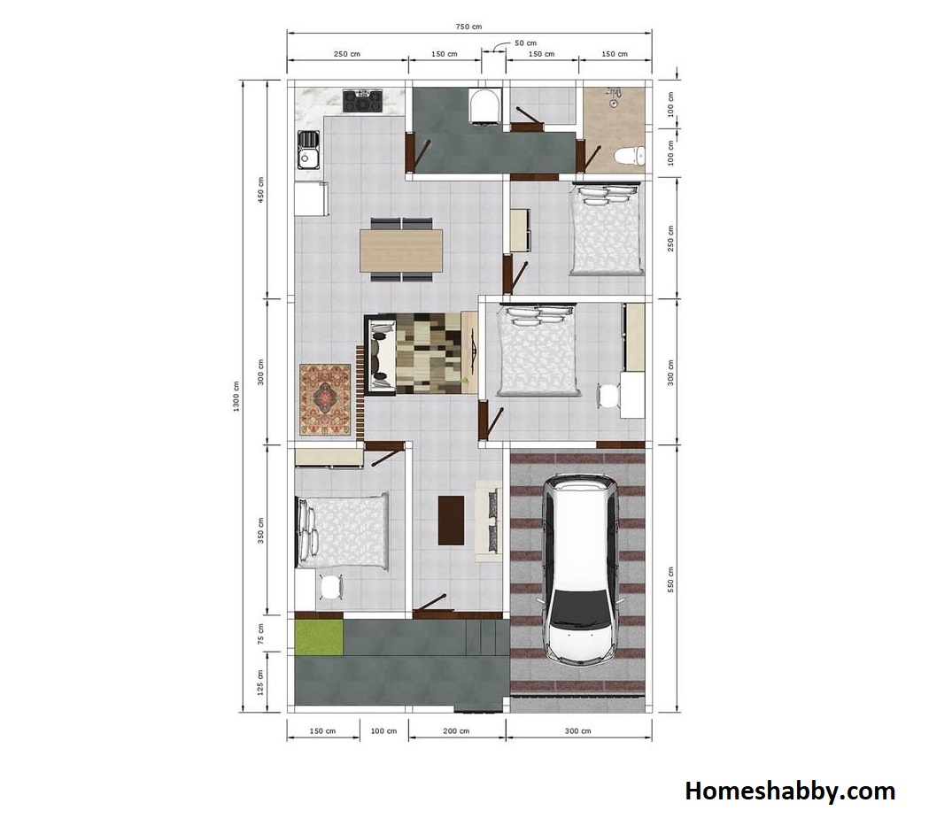 Detail Gambar Denah Rumah Yang Tananhnya Tdk Simetris Nomer 13