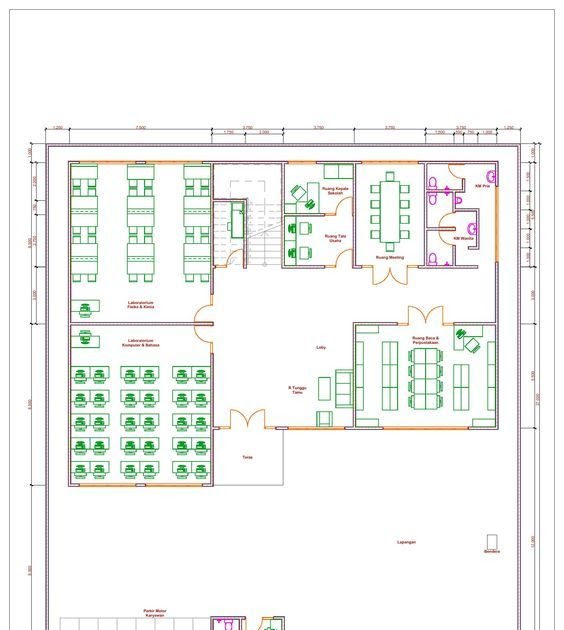 Detail Gambar Denah Sekolah Nomer 38