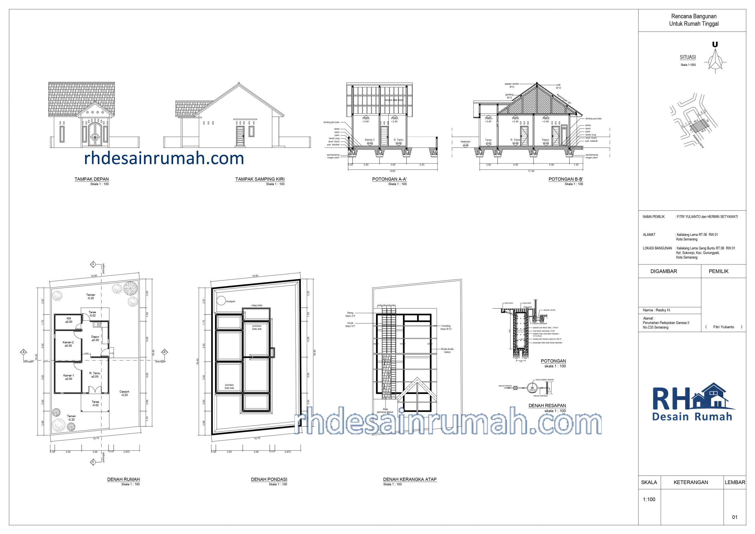 Detail Gambar Denah Untuk Mengurus Imb Nomer 6