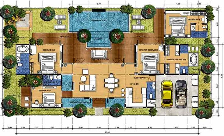 Detail Gambar Denah Villa Bali Layout Villa Bali Nomer 9