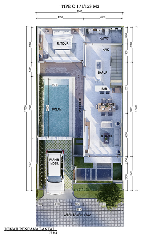 Detail Gambar Denah Villa Bali Layout Villa Bali Nomer 16