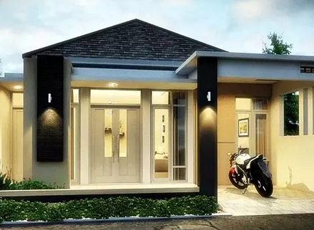 Detail Gambar Depan Rumah Minimalis Modern Nomer 6