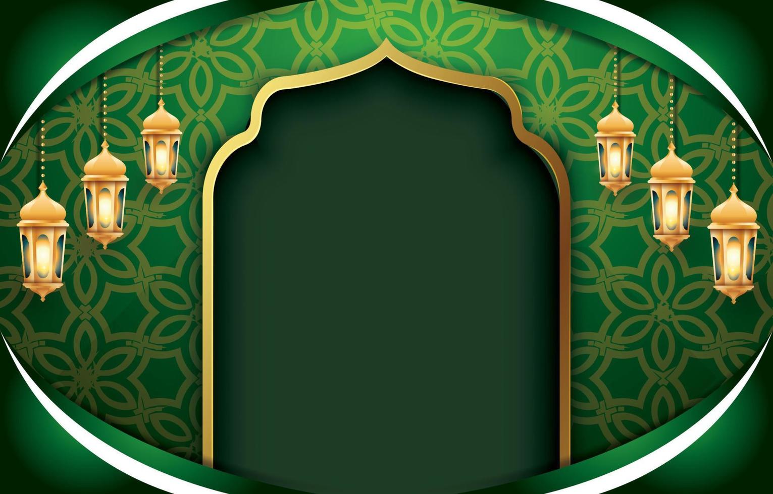 Detail Gambar Desain Background Islami Hijau Nomer 28