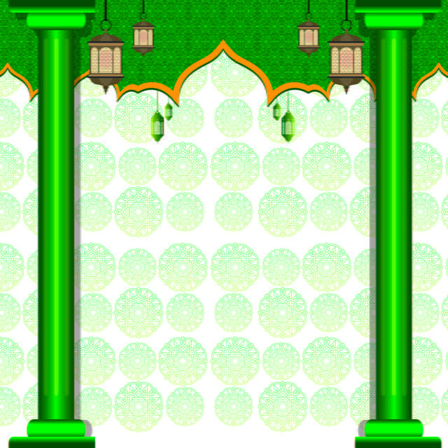 Detail Gambar Desain Background Islami Hijau Nomer 5