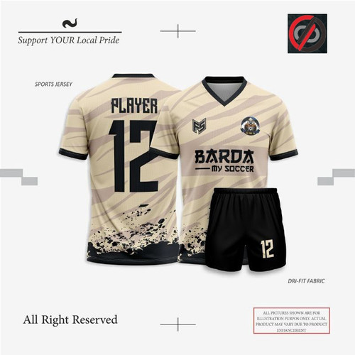 Detail Gambar Desain Baju Futsal Nomer 17