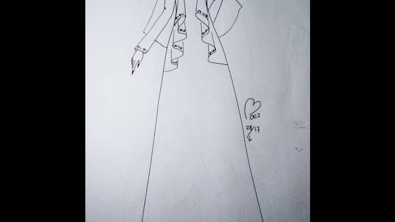 Detail Gambar Desain Baju Gamis Nomer 11