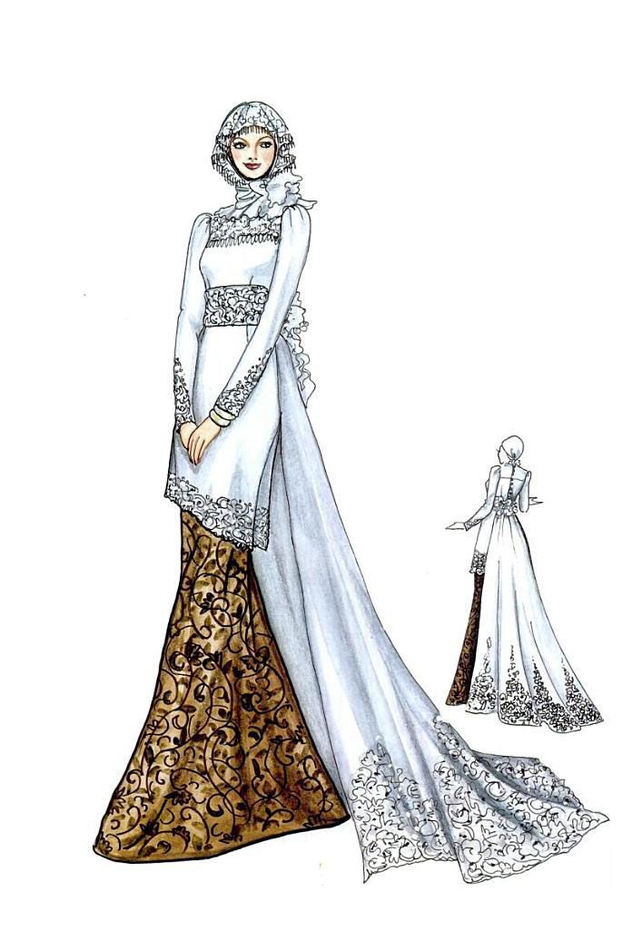 Detail Gambar Desain Baju Pengantin Nomer 12