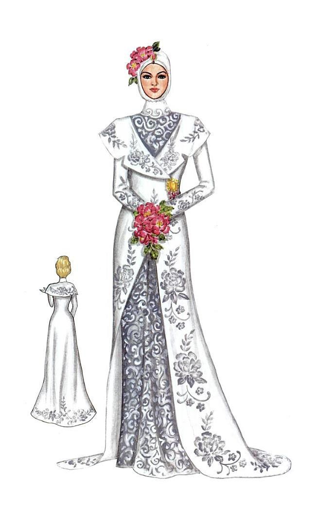 Detail Gambar Desain Baju Pengantin Nomer 5