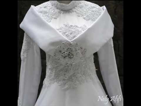 Detail Gambar Desain Baju Pengantin Muslimah Nomer 36