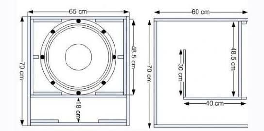 Gambar Desain Box Subwoofer Beserta Ukuranya - KibrisPDR