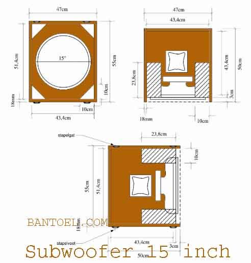 Detail Gambar Desain Box Subwoofer Beserta Ukuranya Nomer 10