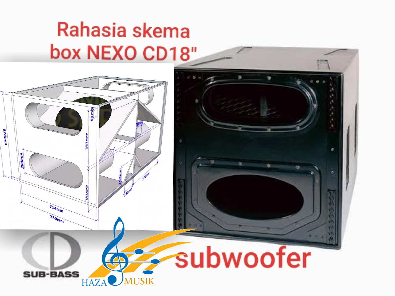 Detail Gambar Desain Box Subwoofer Jbl Nomer 25