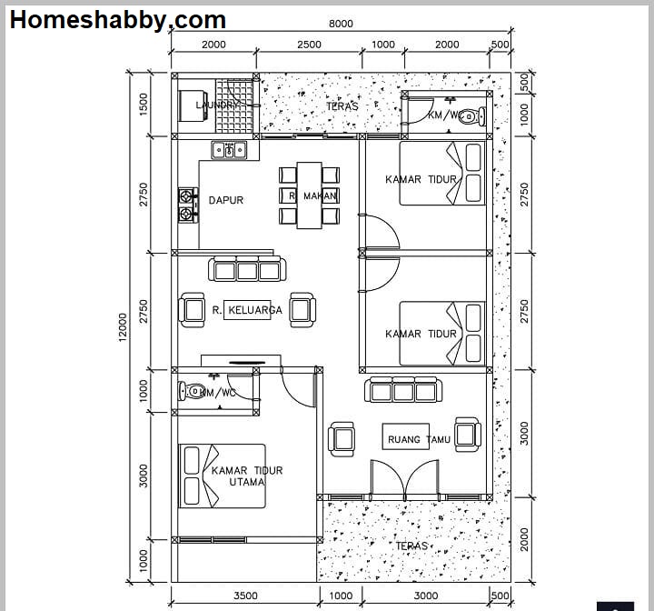 Detail Gambar Desain Denah Rumah Nomer 21