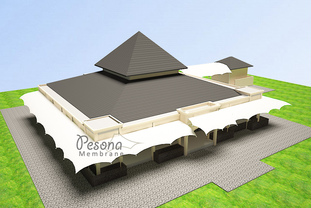Gambar Desain Detail Kerangka Kanopi Untuk Masjid Png - KibrisPDR