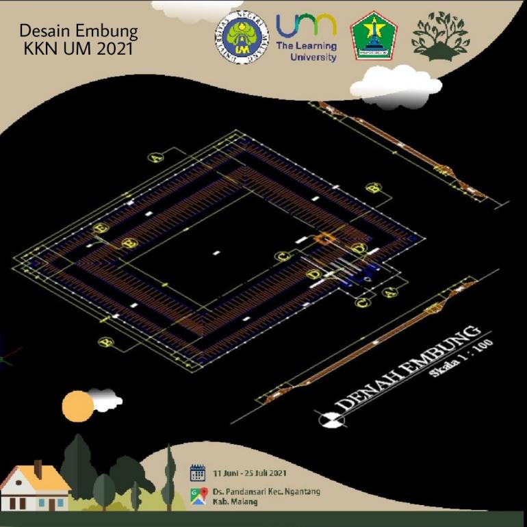 Detail Gambar Desain Embung Nomer 3