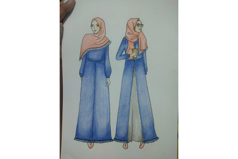 Detail Gambar Desain Gamis Nomer 2