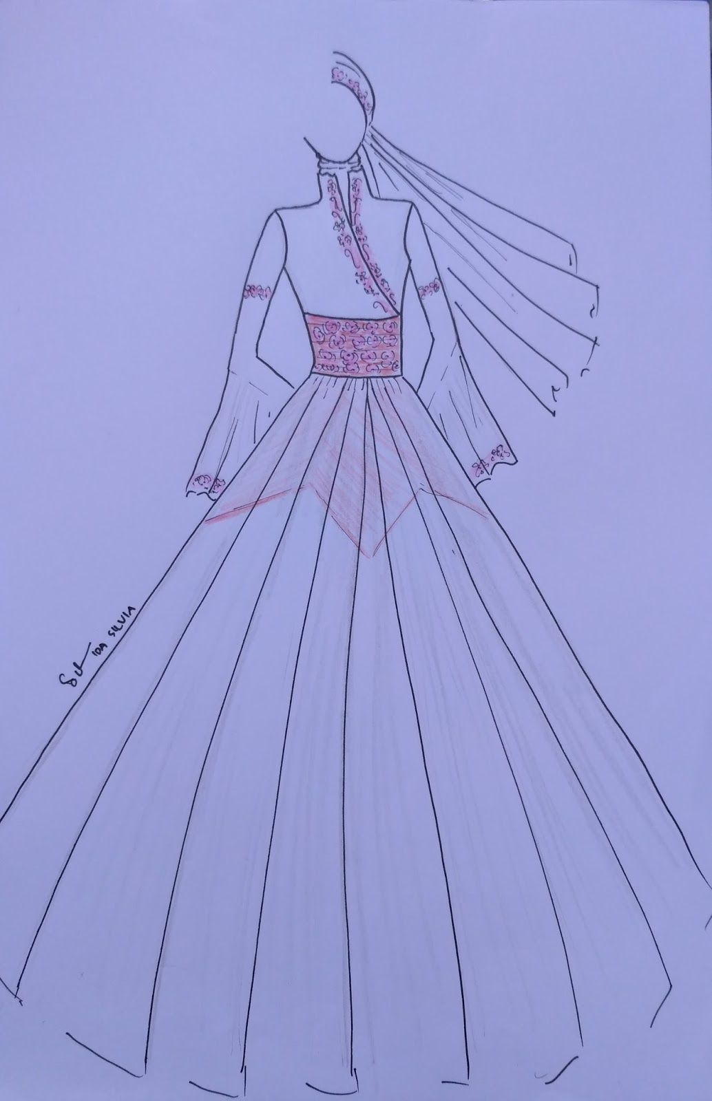 Detail Gambar Desain Gamis Nomer 11