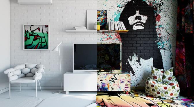 Detail Gambar Desain Grafiti Di Kamar Nomer 5