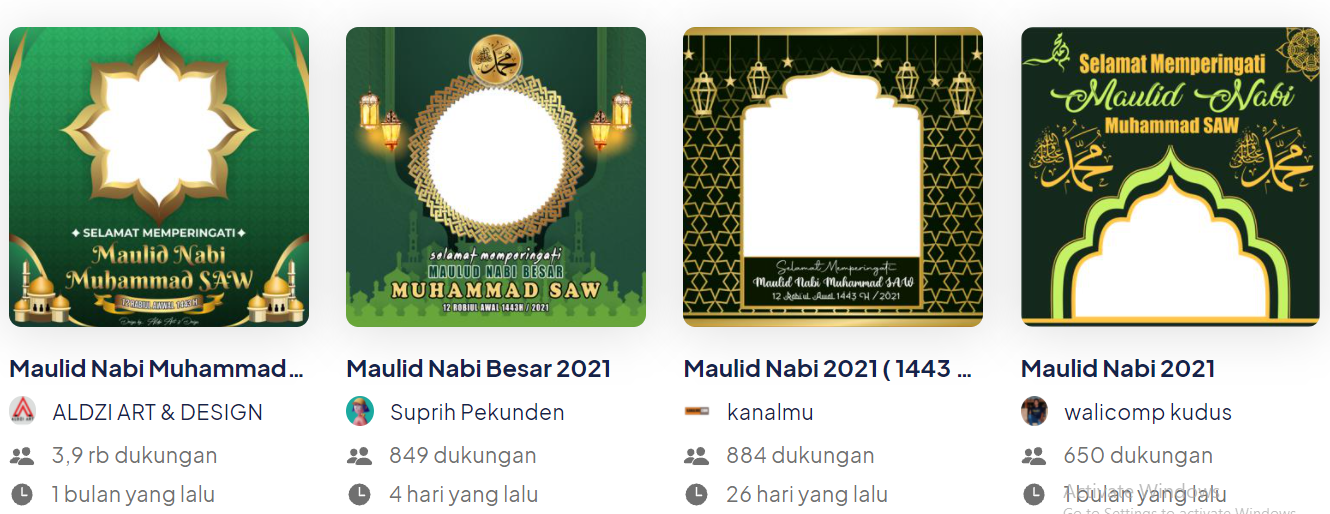 Detail Gambar Desain Islami Hijau Nomer 34