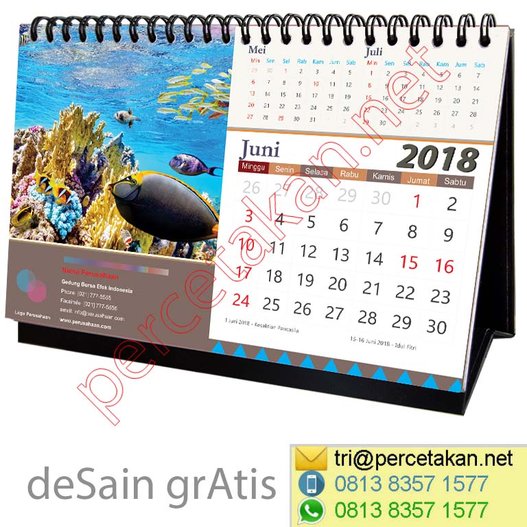 Detail Gambar Desain Kalender 2018 Nomer 19