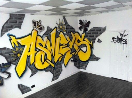 Detail Gambar Desain Kamar Grafiti Nomer 11