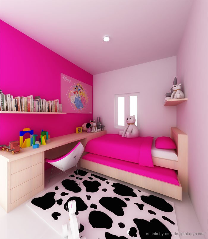 Detail Gambar Desain Kamar Tidur Anak Perempuan Minimalis Nomer 19