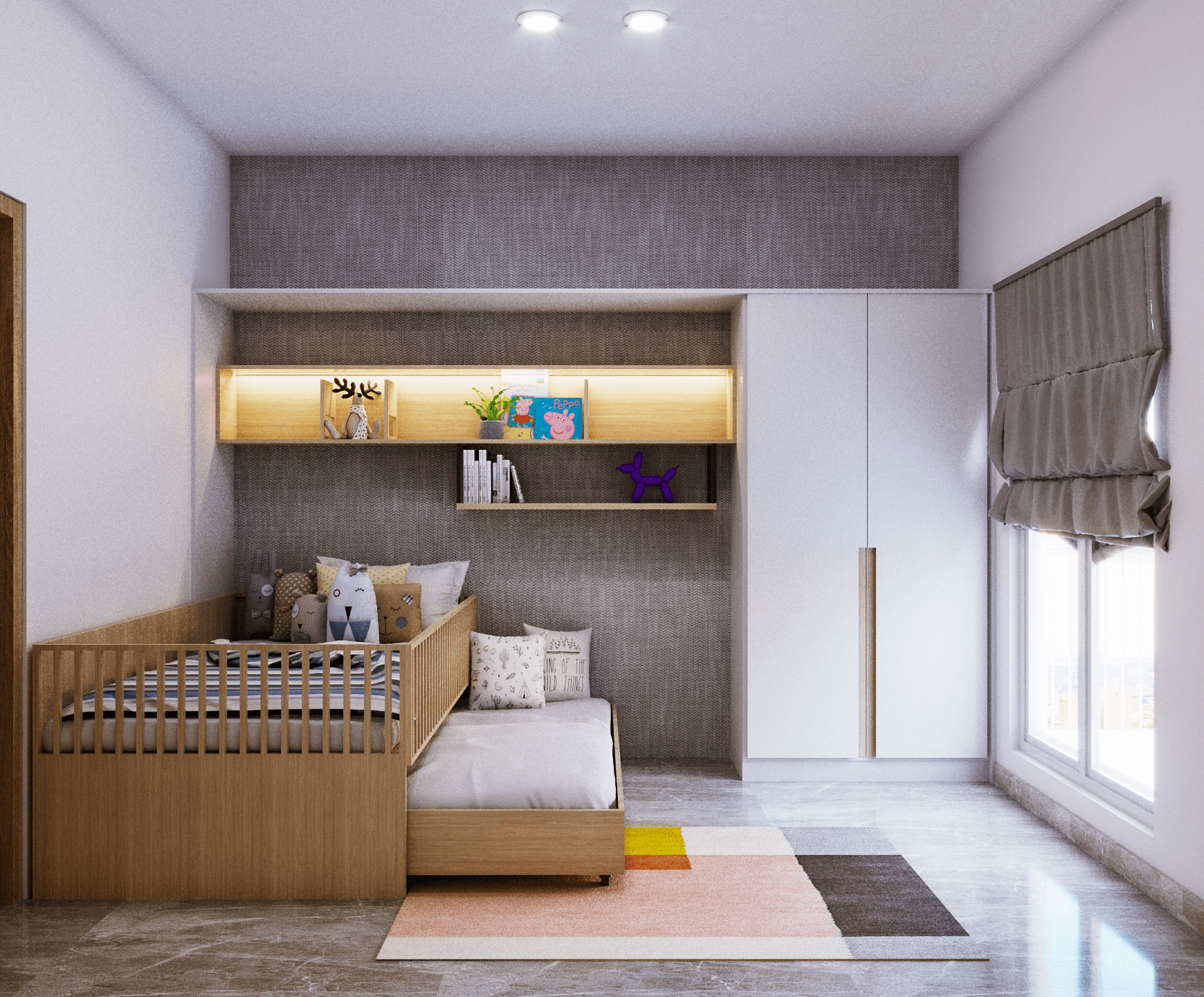 Detail Gambar Desain Kamar Tidur Anak Perempuan Minimalis Nomer 23