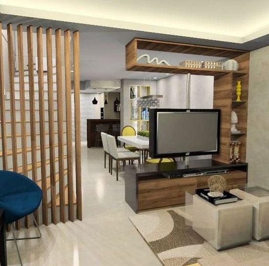 Detail Gambar Desain Partisi Ruang Tamu Dan Ruang Makan Nomer 13