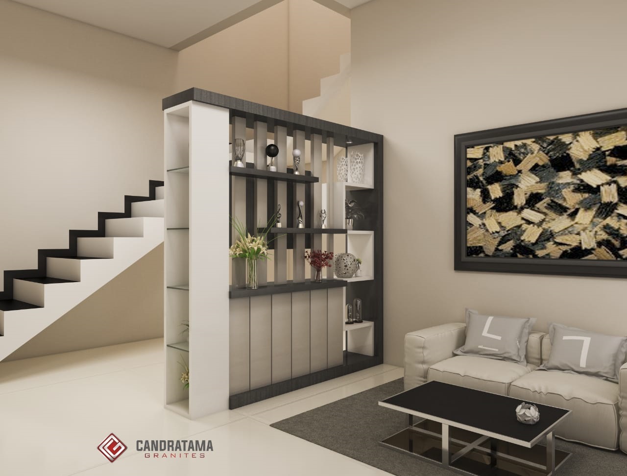 Detail Gambar Desain Partisi Ruang Tamu Dan Ruang Makan Nomer 15
