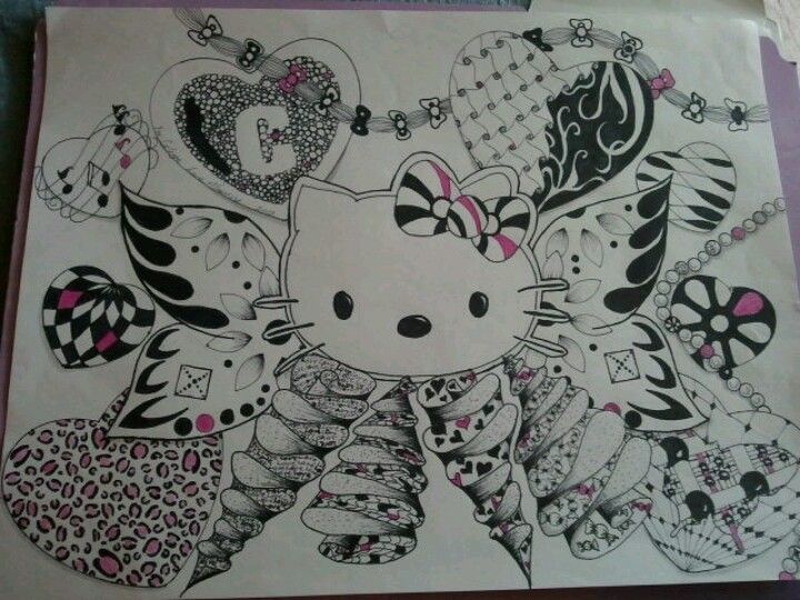 Detail Gambar Doodle Hello Kitty Nomer 3