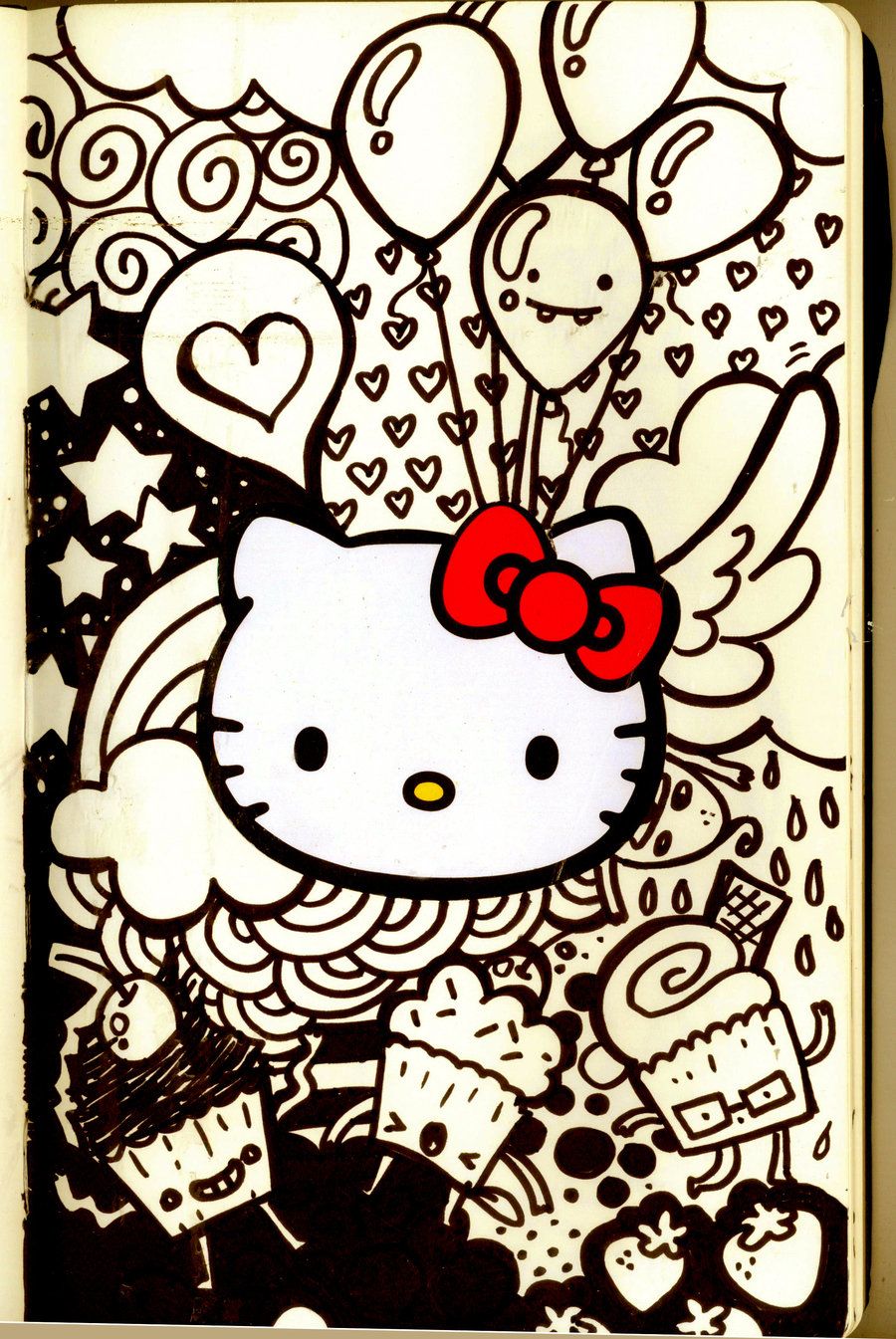 Detail Gambar Doodle Hello Kitty Nomer 48