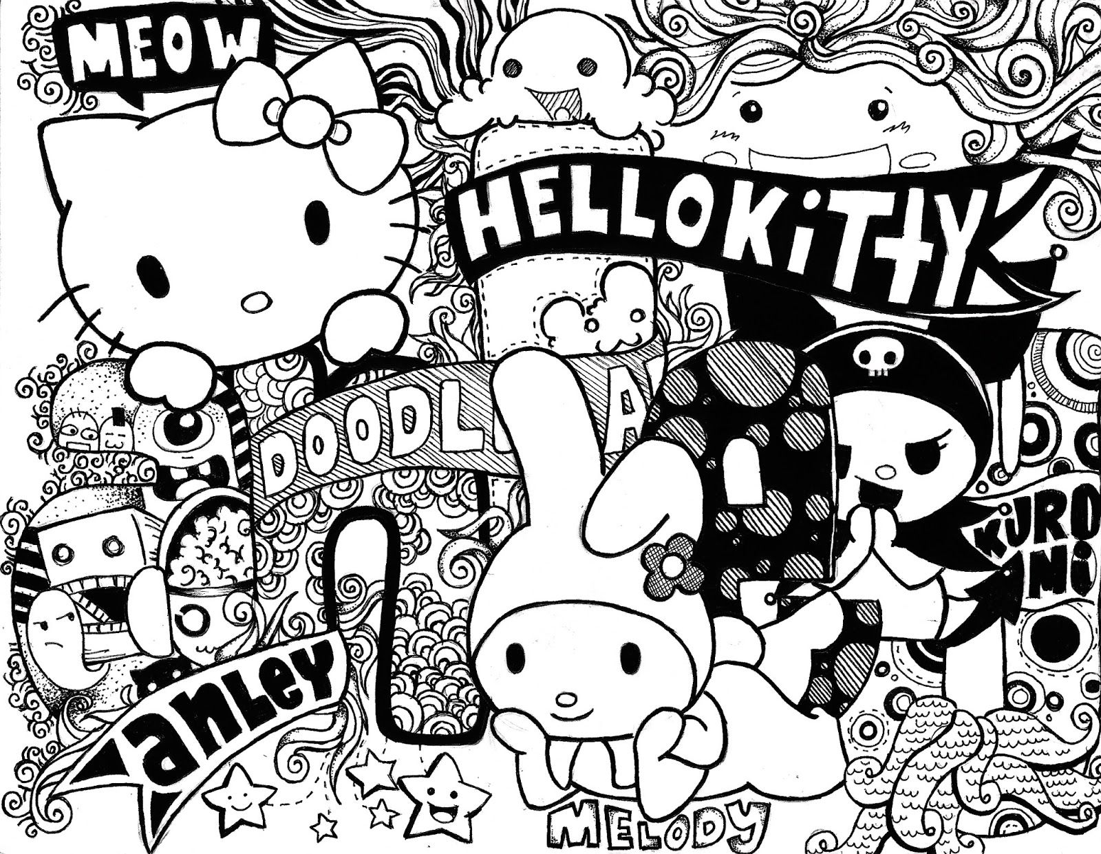 Detail Gambar Doodle Hello Kitty Nomer 9