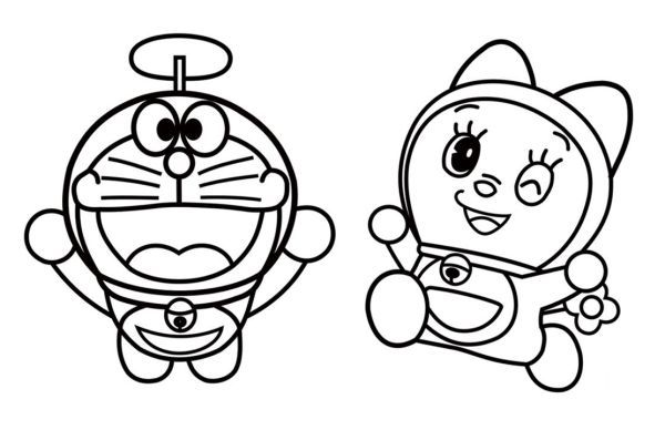 Detail Gambar Doraemon Dan Dorayaki Untuk Diwarnai Nomer 8