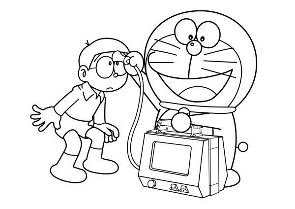 Detail Gambar Doraemon Dan Dorayaki Untuk Diwarnai Nomer 16