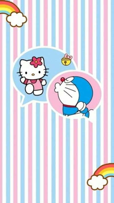 Detail Gambar Doraemon Gambar Hello Kitty Nomer 2
