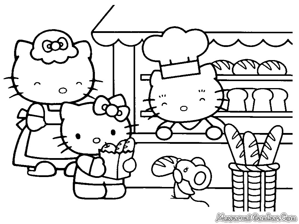 Detail Gambar Doraemon Gambar Mewarnai Hello Kitty Nomer 24