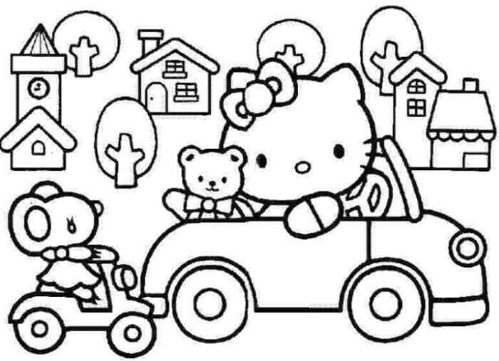 Detail Gambar Doraemon Gambar Mewarnai Hello Kitty Nomer 30