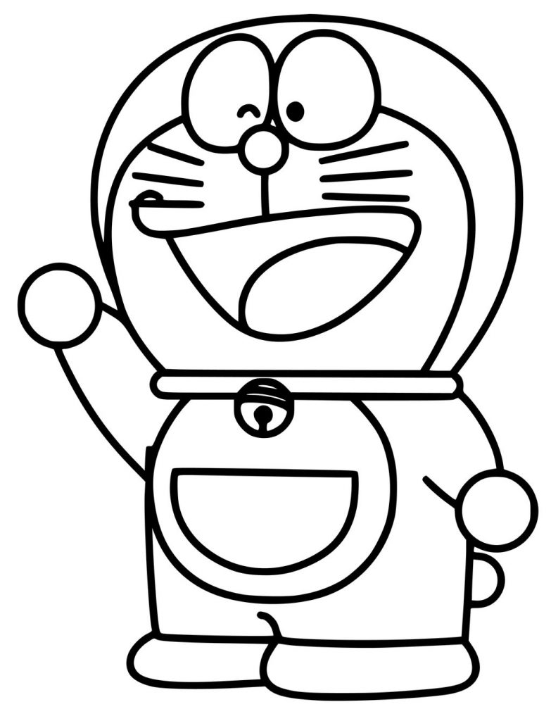 Detail Gambar Doraemon Untuk Di Warnai Nomer 12
