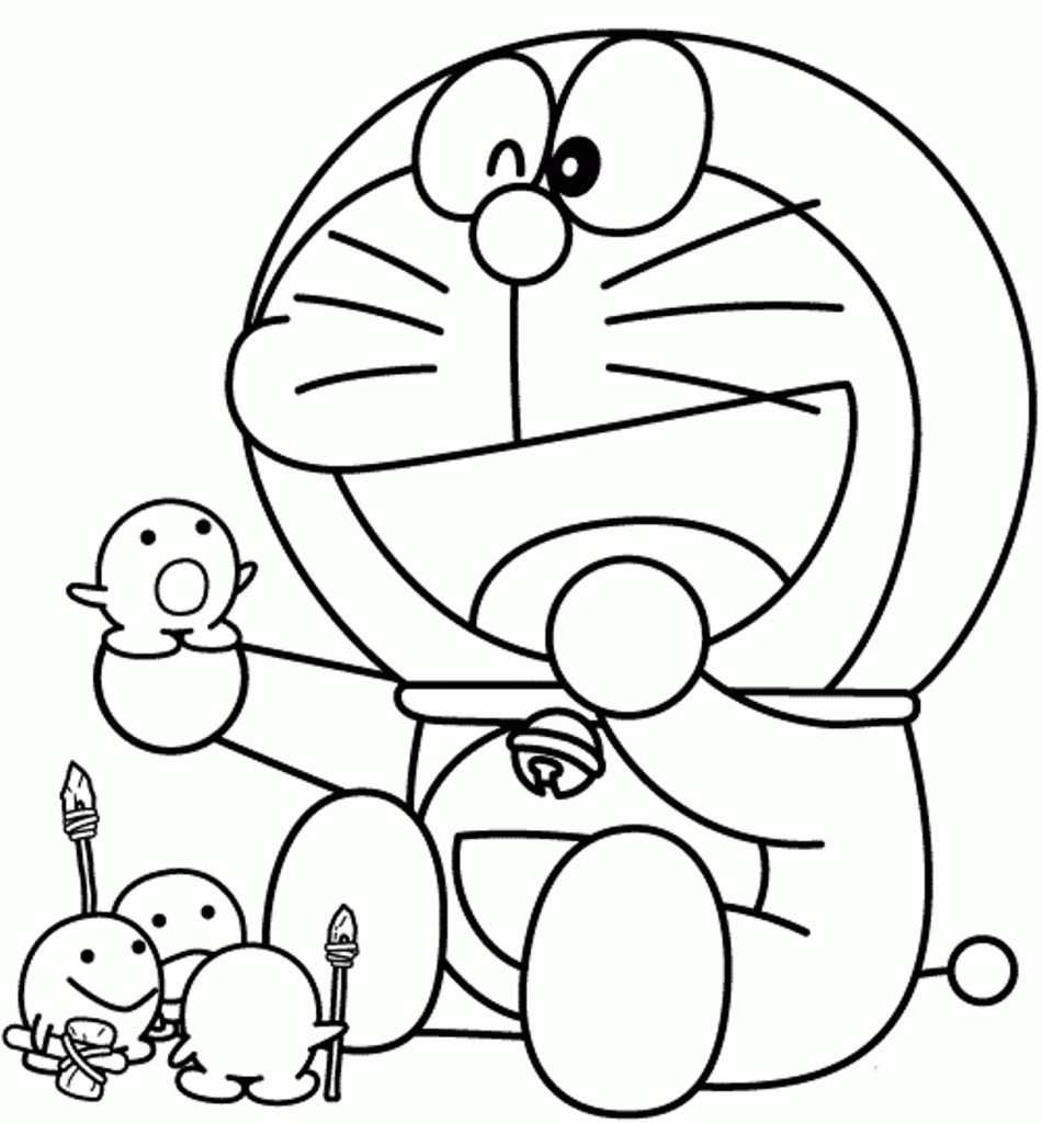 Detail Gambar Doraemon Untuk Di Warnai Nomer 19